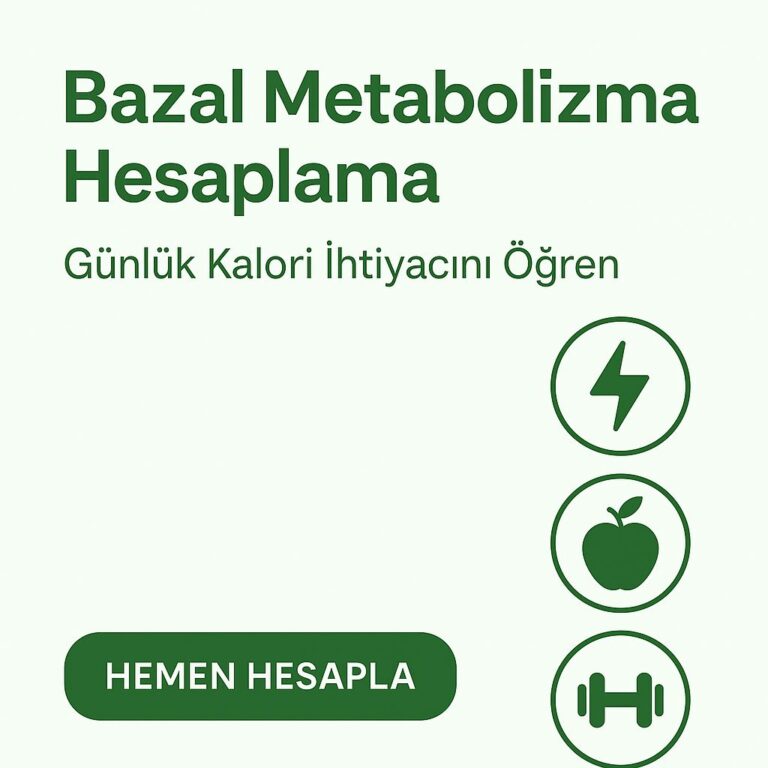 Bazal metabolizma hesaplama ve günlük kalori ihtiyacı görseli – Exercise Point